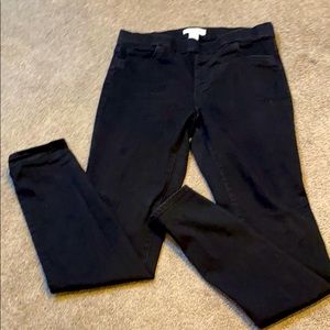 H&M Black Skinny Jeggings Women’s Size 8 Stretch Pull-On Pants No Zipper